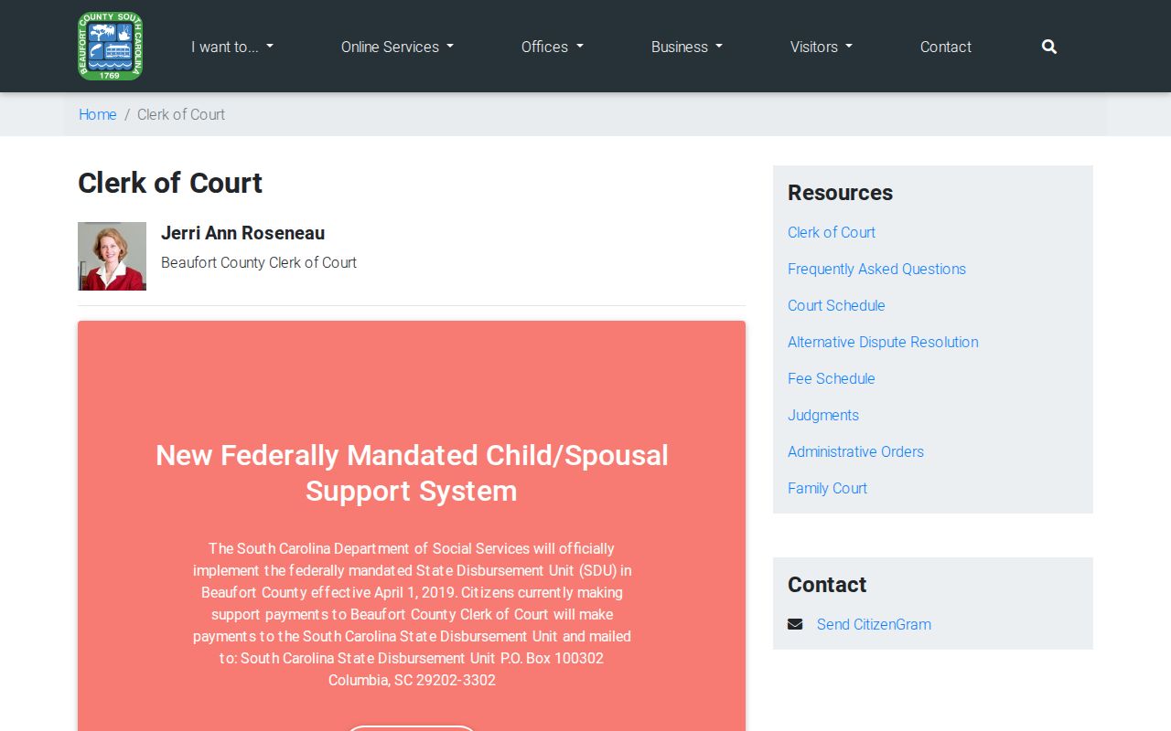 Bluffton residents directory Beaufort Clerk Public Index access