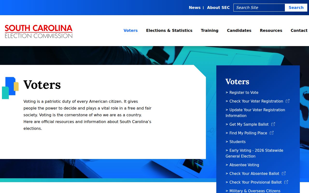 Bluffton residents directory MySCVotes voter portal